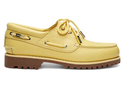 Pre-owned Timberland Men's  3eye Classic Lug Boat Shoe Jacquemus La Bateau Sneakers In Banana Yellow/gum