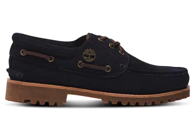 Pre-owned Timberland Men's  3eye Classic Lug C.f. Stead Suede Sneakers In Dark Blue