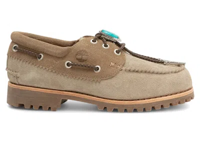 Pre-owned Timberland Men's  3eye Lug Handsewn Boat Shoe Packer Santa Fe Sneakers In Tan/brown