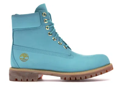 Pre-owned Timberland Men's  6" 40 Below Boot Villa X Wale Giftbox Sneakers In Tidal Blue