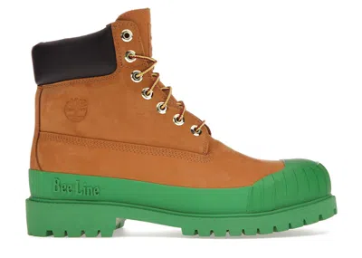 Pre-owned Timberland Men's  6" Boot Bbc Bee Line Sneakers In Wheat/green