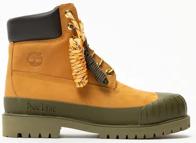 Pre-owned Timberland Men's  6" Boot Bbc Bee Line Sneakers In Wheat/olive In Multi