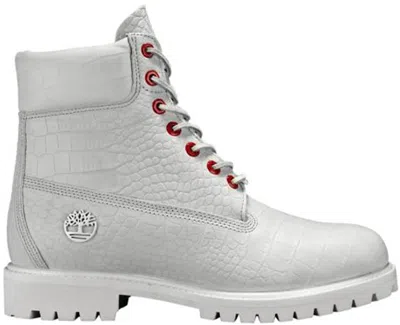 Pre-owned Timberland Men's  6" Boot Serpent Sneakers In White