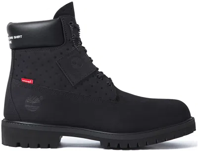 Pre-owned Timberland Men's  6" Boot Supreme X Comme Des Garcons Sneakers In Black