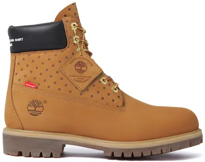 Pre-owned Timberland Men's  6" Boot Supreme X Comme Des Garcons Sneakers In Wheat