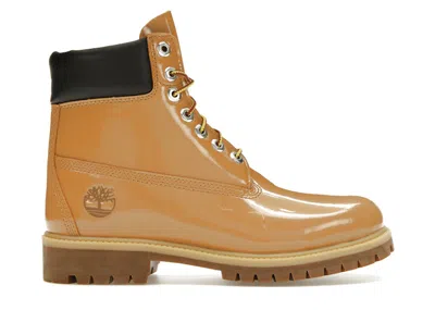 Pre-owned Timberland Men's  6" Boot Veneda Carter Wheat Sneakers In Wheat Patent Leather