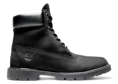 Pre-owned Timberland Men's  6" Classic Waterproof Boot Nubuck Sneakers In Black