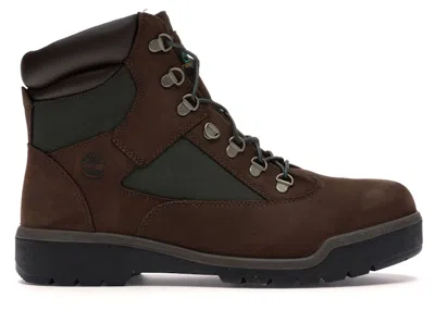 Pre-owned Timberland Men's  6" Field Boot Beef And Broccoli Sneakers In Brown/green