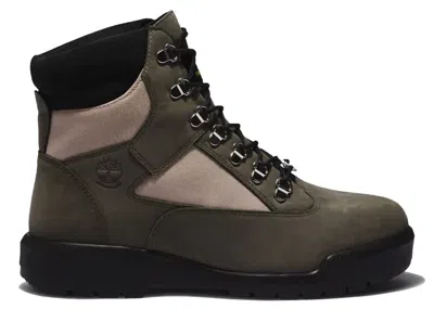 Pre-owned Timberland Men's  6" Field Boot Lace Up Sneakers In Dark Green
