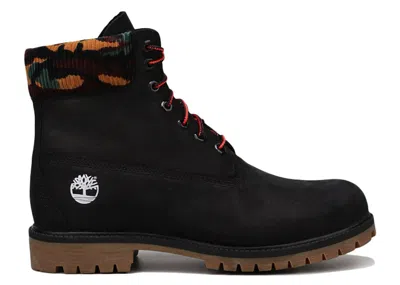 Pre-owned Timberland Men's  6" Heritage Warm Lined Boot Sneakers In Black/camo
