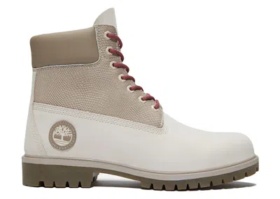 Pre-owned Timberland Men's  6" Heritage Waterproof Boot Year Of The Snake Sneakers In White