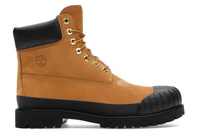Pre-owned Timberland Men's  6" Premium Boot Rubber Toe Sneakers In Wheat/black