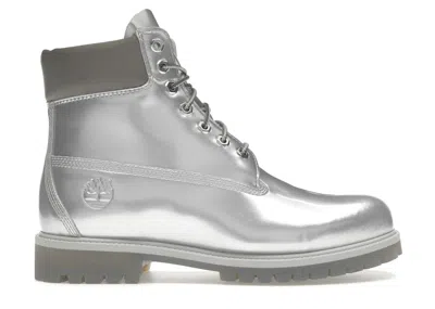 Pre-owned Timberland Men's  6" Premium Boot Veneda Carter Sneakers In Silver