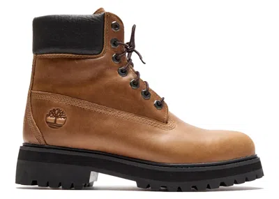 Pre-owned Timberland Men's  6" Premium Stack Boot Sneakers In Medium Beige