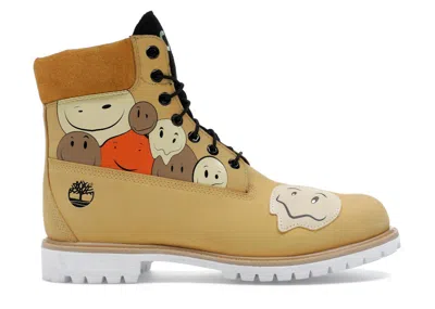 Pre-owned Timberland Men's  6" Premium Waterproof Boot Cnstnt Dvlpmnt Melted Smileys Sneakers In Medium Yellow