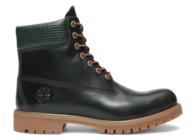 Pre-owned Timberland Men's  6" Premium Waterproof Boot Full Grain Sneakers In Dark Green