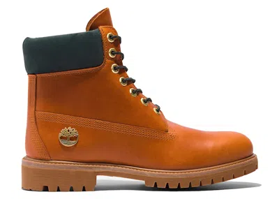 Pre-owned Timberland Men's  6" Premium Waterproof Boot Fullgrain Sneakers In Medium Brown