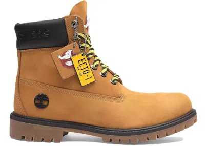 Pre-owned Timberland Men's  6" Premium Waterproof Boot Ghostbusters Wheat Sneakers In Wheat Nubuck