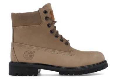 Pre-owned Timberland Men's  6" Premium Waterproof Boot Nubuck Sneakers In Beige In Sand
