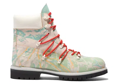 Pre-owned Timberland Men's  6" Premium Waterproof Boot Ski School Sneakers In Blue/green
