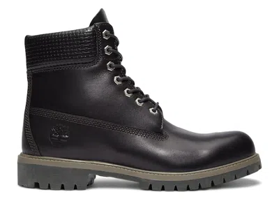 Pre-owned Timberland Men's  6" Premium Waterproof Boot Sneakers In Black Full/grain/dark Brown