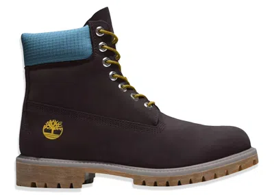Pre-owned Timberland Men's  6" Premium Waterproof Boot Sneakers In Black/blue