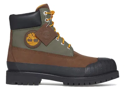 Pre-owned Timberland Men's  6" Premium Waterproof Boot Sneakers In Brown