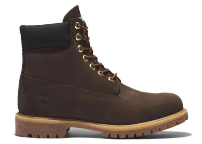 Pre-owned Timberland Men's  6" Premium Waterproof Boot Sneakers In Dark Brown