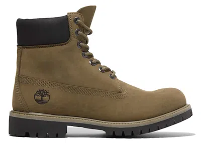 Pre-owned Timberland Men's  6" Premium Waterproof Boot Sneakers In Olive