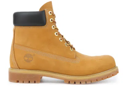 Pre-owned Timberland Men's  6" Premium Waterproof Boots (wide) Sneakers In Wheat In Sand