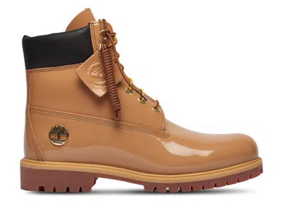 Pre-owned Timberland Men's  6" Premium Waterproof Patent Boots Sneakers In Finch/wheat
