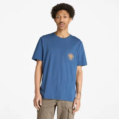 Timberland Men's  Chest Pocket Short-sleeve T-shirt In Blue