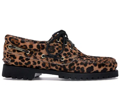 Pre-owned Timberland Men's  Classic 3eye Lug Supreme Sneakers In Cheetah/black