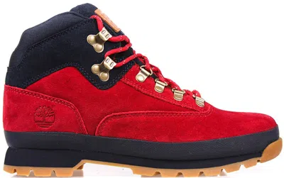 Pre-owned Timberland Men's  Euro Hiker 10.deep The Nomad () Sneakers In Red/rogue Navy Blue