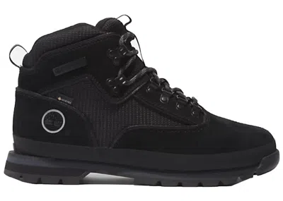 Pre-owned Timberland Men's  Euro Hiker Mid Lace Up Goretex Sneakers In Black Suede