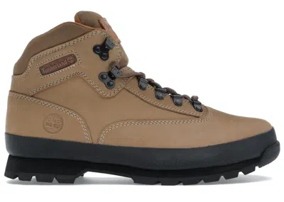 Pre-owned Timberland Men's  Euro Hiker Mid Lace Up Sneakers In Beige