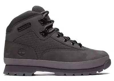 Pre-owned Timberland Men's  Euro Hiker Mid Sneakers In Dark Grey In Gray