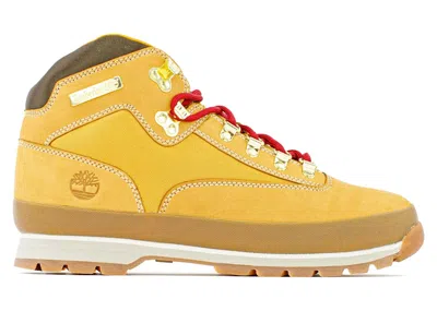 Pre-owned Timberland Men's  Euro Sprint Hiker Mid Lace Up Sneakers In Wheat
