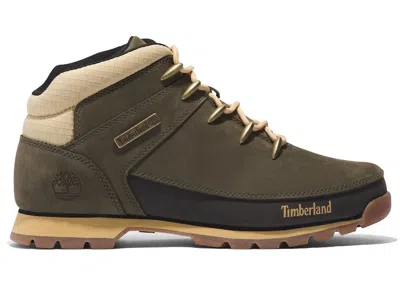 Pre-owned Timberland Men's  Euro Sprint Hiker Sneakers In Green