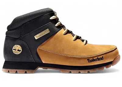 Pre-owned Timberland Men's  Euro Sprint Hiker Sneakers In Wheat/black In Multi