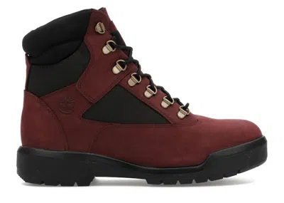 Pre-owned Timberland Men's  Field Boot Lace Up Waterproof Sneakers In Dark Port