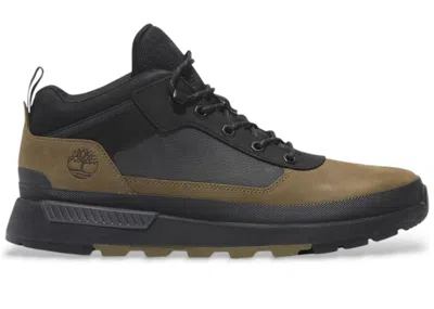 Pre-owned Timberland Men's  Field Trekker Sneakers In Olive Green