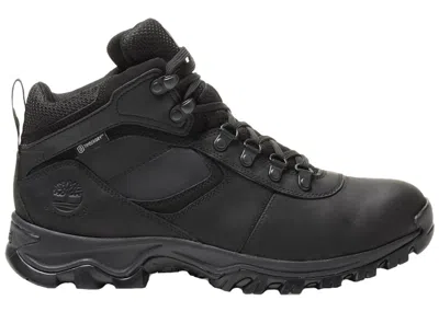 Pre-owned Timberland Men's  Mt Maddsen Mid Lace Up Waterproof Hiking Sneakers In Black