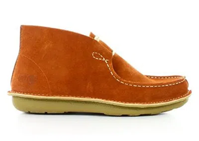 Pre-owned Timberland Men's  Pozu Moc Toe Chukka Boot Sneakers In Rust Suede/brown