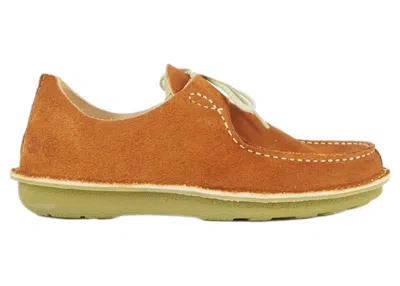 Pre-owned Timberland Men's  Pozu Moc Toe Oxford Sneakers In Rust Suede/brown