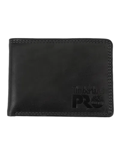 Timberland Men's  Pro Brady Passcase Wallet In Black
