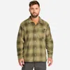 Timberland Men's  Pro Gritman Check Heavyweight Fleece Shirt In Green