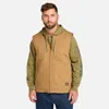 Timberland Men's  Pro Gritman Fleece-lined Canvas Vest In Brown