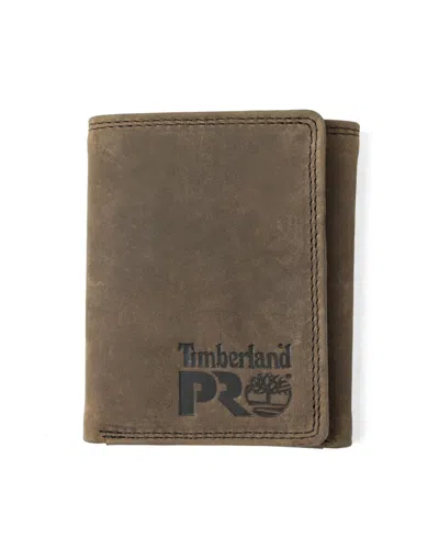 Timberland Men's  Pro Pullman Trifold Wallet In 73-dark Br