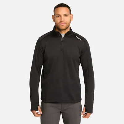 Timberland Men's  Pro Understory Quarter-zip Fleece Shirt In Black